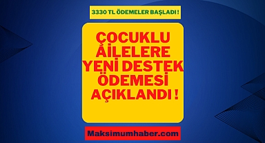 Çocuğu olan aileler geçim sıkıntısından kurtulacak! 3 bin 330 TL para yardımı yapılacak! Devlet yardım elini uzattı: Başvurular buradan yapılacak!