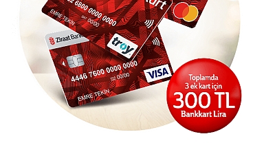 Ziraat Bankası İlk Defa Ek Karta Başvuranlara 300 TL Ödeme Yapacak!