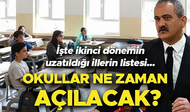 Bakan Özer açıkladı: Deprem bölgesinde okullar ne zaman açılacak?