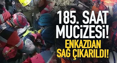 Hatay'da 185 saat sonra gelen mucize