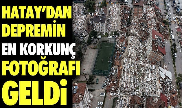 SON DAKİKA: Hatay'dan korkunç görüntü! Depremin boyutunu ortaya seren en net video…