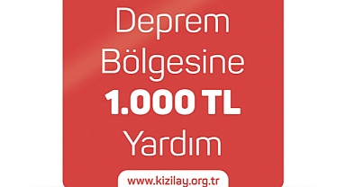 a101 deprem yardım !! Türk Kızılay Deprem Bölgesine Yardım - 1000 TL