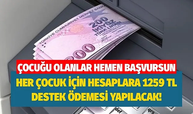 Çocuk desteği kimlere verilecek, başvuru nasıl yapılır? Çocuk yardımı(Çocuk Destek Bileşeni) ne kadar?