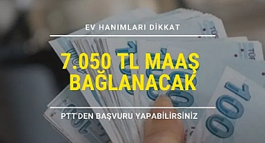 Devlet Desteğiyle 7.050 TL Ödenecek, Ev Hanımlarına Maaş! PTT'den Başvurular Sürüyor!!