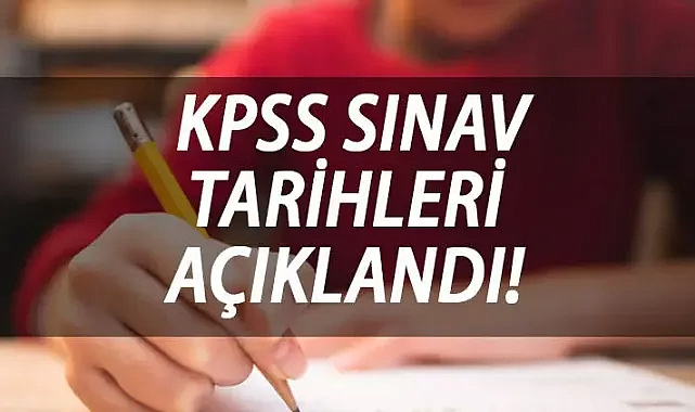 KPSS sınav tarihleri açıklandı! 2023 KPSS başvuru günleri ne zaman?