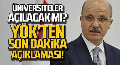 Yök Açıklama Son Dakika ! Üniversiteler yüz yüze eğitime geçecek mi? YÖK açıklama son dakika: Üniversiteler ne zaman açılacak?