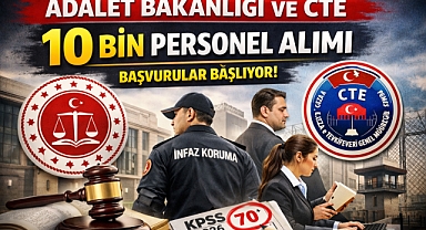 Adalet Bakanlığı ve CTE 10 Bin Personel Alımı Yapacak: KPSS Şartları ve Başvuru Detayları